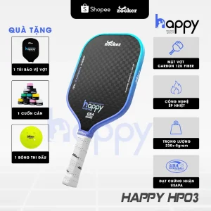 Vợt Pickleball Zocker Happy HP03 Premium Quality Màu Mới