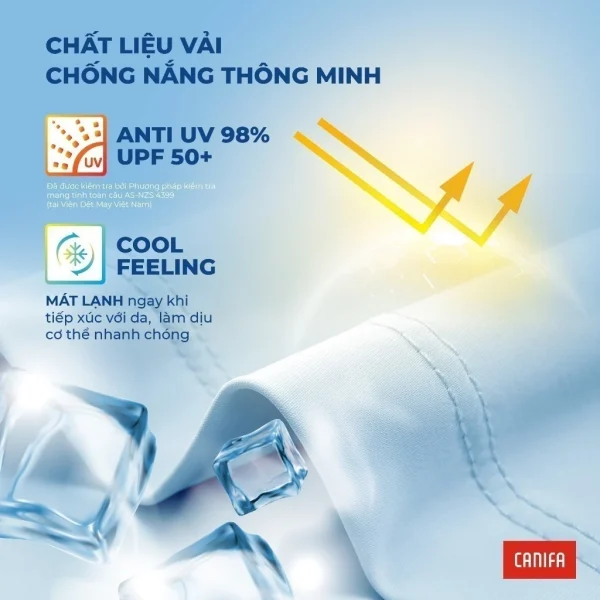 Áo khoác chống nắng nam CANIFA dài tay có mũ kéo khoá bản cải tiến - Hình ảnh 5
