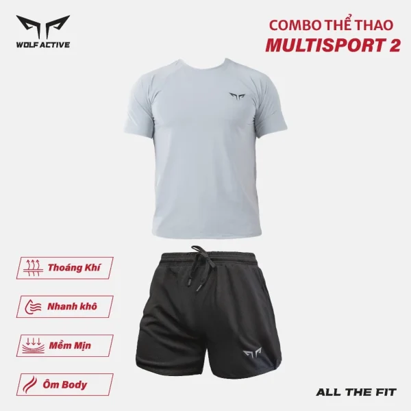 Bộ Quần Áo Thể Thao Nam Wolf Active Multi, Chất Vải Mềm Mịn, Mát Mẻ, Co Giãn 4 Chiều - Hình ảnh 5