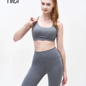 Set đồ tập Yoga Gym Hibi Sports, kiểu 4 dây đan phối khoen, kèm mút ngực